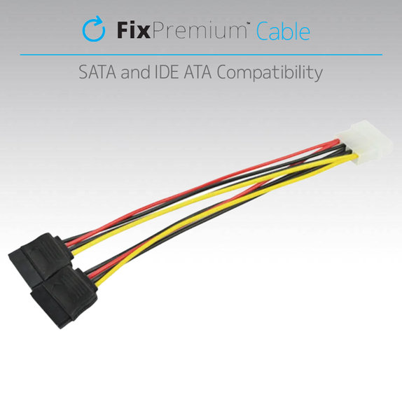 FixPremium - Napájací Kábel - IDE ATA / 2x SATA