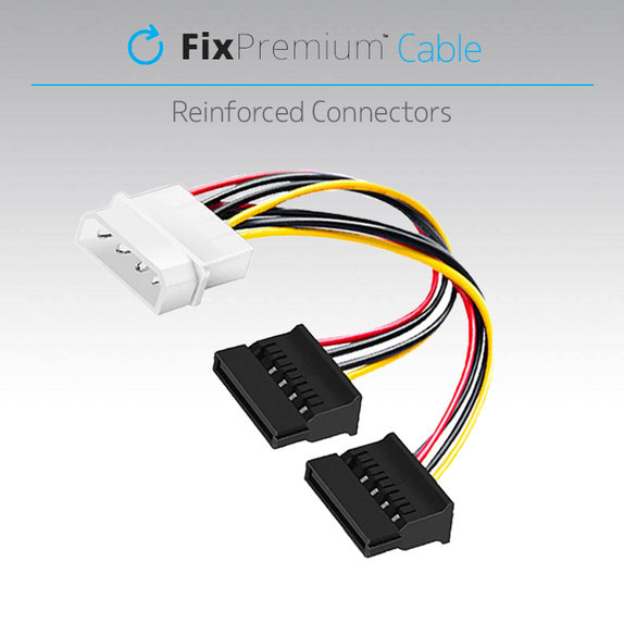 FixPremium - Napájací Kábel - IDE ATA / 2x SATA