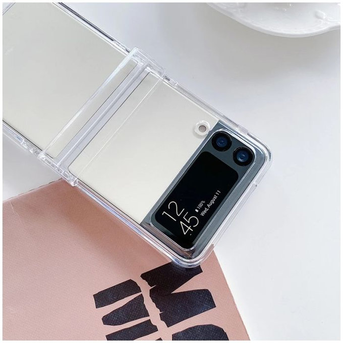 FixPremium - Silikónové Puzdro pre Samsung Galaxy Z Flip 4, transparentná