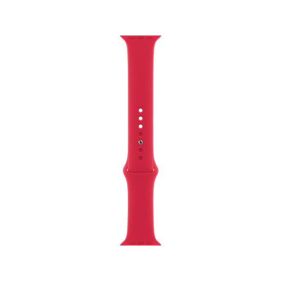 FixPremium - Silikónový Remienok pre Apple Watch (38, 40 a 41mm), červená