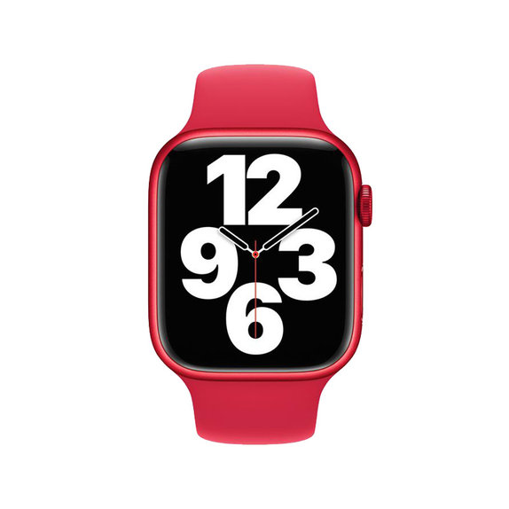FixPremium - Silikónový Remienok pre Apple Watch (38, 40 a 41mm), červená