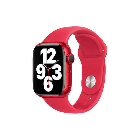 FixPremium - Silikónový Remienok pre Apple Watch (38, 40 a 41mm), červená