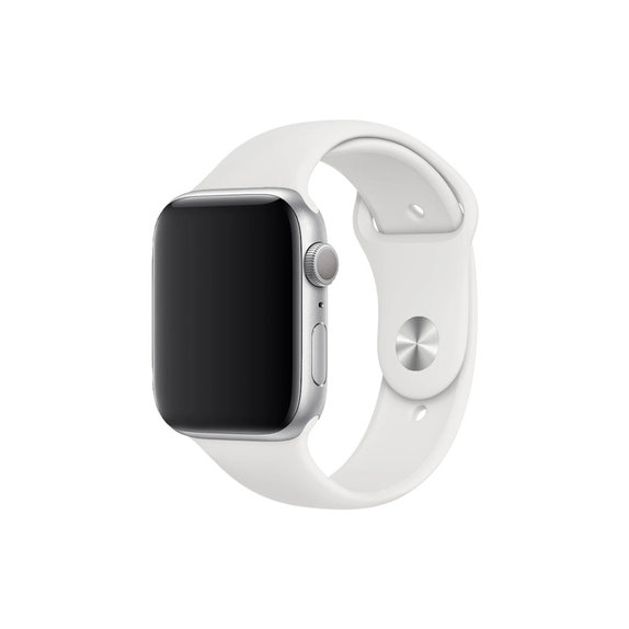 FixPremium - Silikónový Remienok pre Apple Watch (42, 44, 45 a 49mm), biela