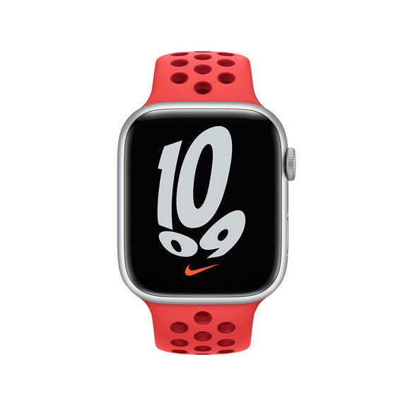 FixPremium - Silikónový Športový Remienok pre Apple Watch (42, 44, 45 a 49mm), červená
