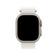 FixPremium - Remienok Ocean Loop pre Apple Watch (42, 44, 45 a 49mm), biela