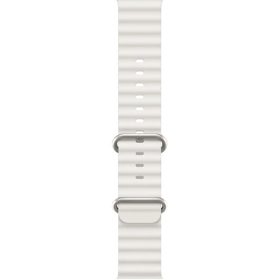 FixPremium - Remienok Ocean Loop pre Apple Watch (38, 40 a 41mm), biela