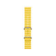 FixPremium - Remienok Ocean Loop pre Apple Watch (42, 44, 45 a 49mm), žltá