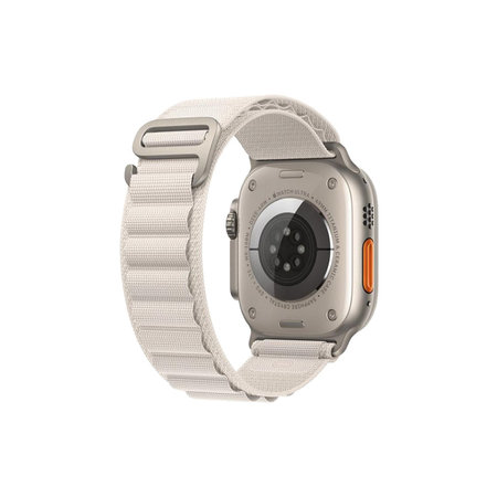 FixPremium - Remienok Alpine Loop pre Apple Watch (42, 44, 45 a 49mm), starlight