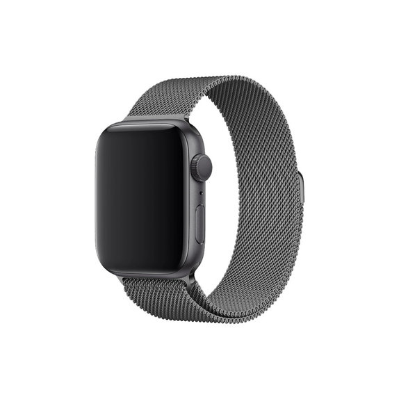 FixPremium - Remienok Milanese Loop pre Apple Watch (42, 44, 45 a 49mm), graphite
