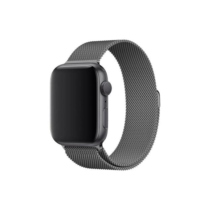 FixPremium - Remienok Milanese Loop pre Apple Watch (38, 40 a 41mm), graphite