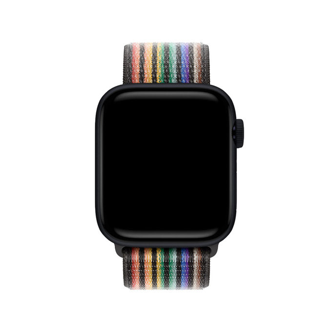FixPremium - Nylonový Remienok pre Apple Watch (42, 44, 45 a 49mm), pride