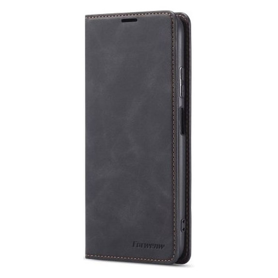 FixPremium - Puzdro Business Wallet pre iPhone 13 a 14, čierna