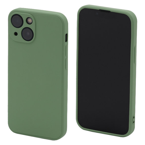 FixPremium - Puzdro Rubber pre iPhone 13 mini, zelená