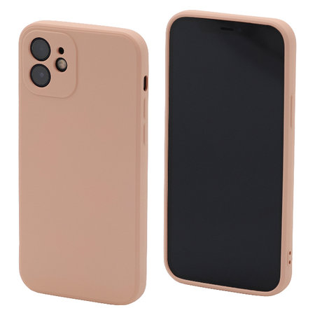 FixPremium - Puzdro Rubber pre iPhone 12 a 12 Pro, oranžová