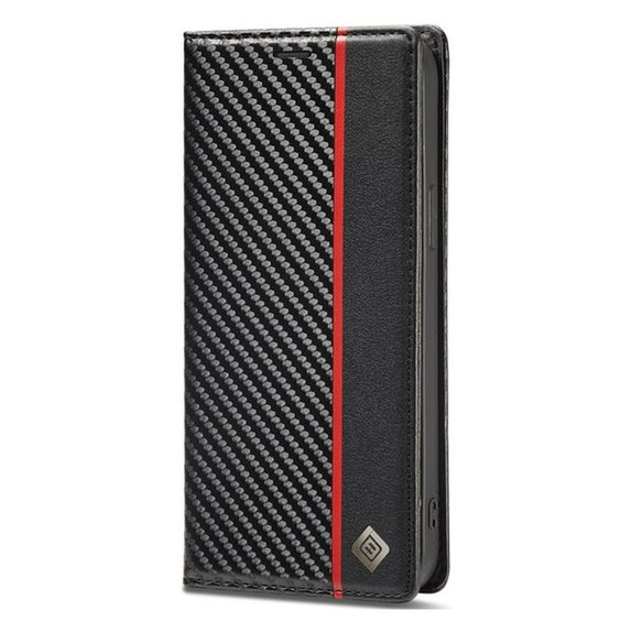 FixPremium - Puzdro Carbon Wallet pre Xiaomi Redmi Note 12 5G, čierna