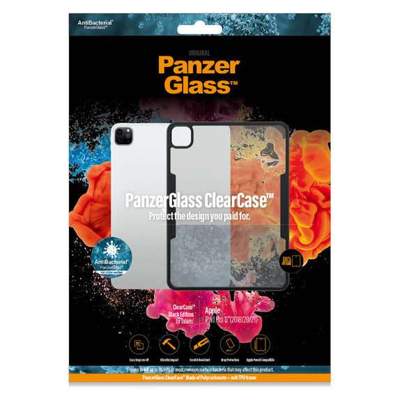 Puzdro ClearCase AB pre iPad Pro 11'' (2018/2020/2021), Čierna, PanzerGlass