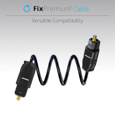 FixPremium - Audio Optický Kábel (1m), čierna