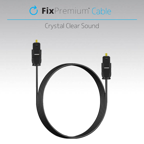 FixPremium - Audio Optický Kábel (1m), čierna