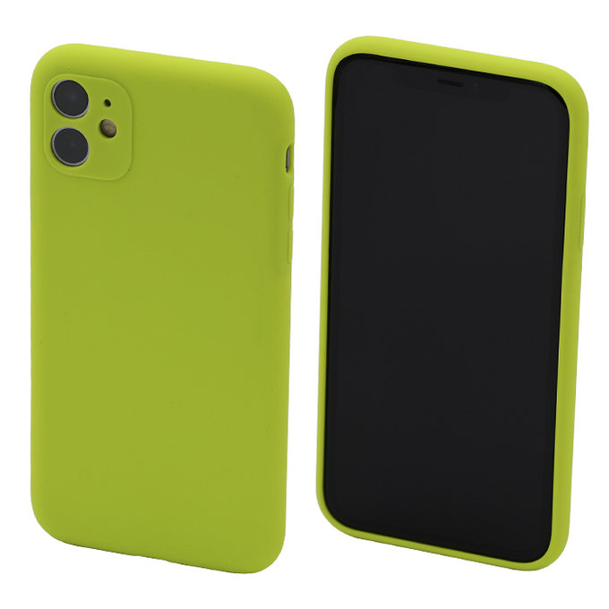 FixPremium - Silikónové Puzdro pre iPhone 11, neon green