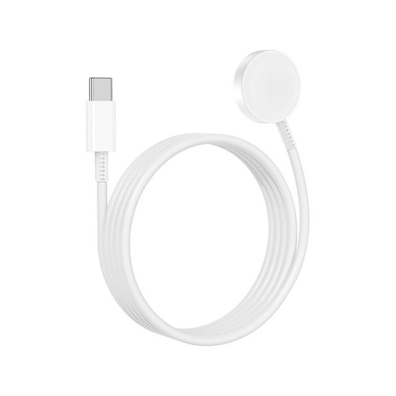 Magnetická rýchlonabíjačka pre Apple Watch, USB-C, 1 m, plast, bulk
