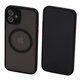 FixPremium - Puzdro Matte s MagSafe pre iPhone 12, čierna