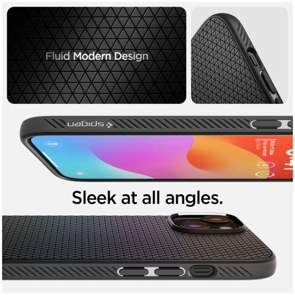 Spigen - Puzdro Liquid Air pre iPhone 15, Matte Black