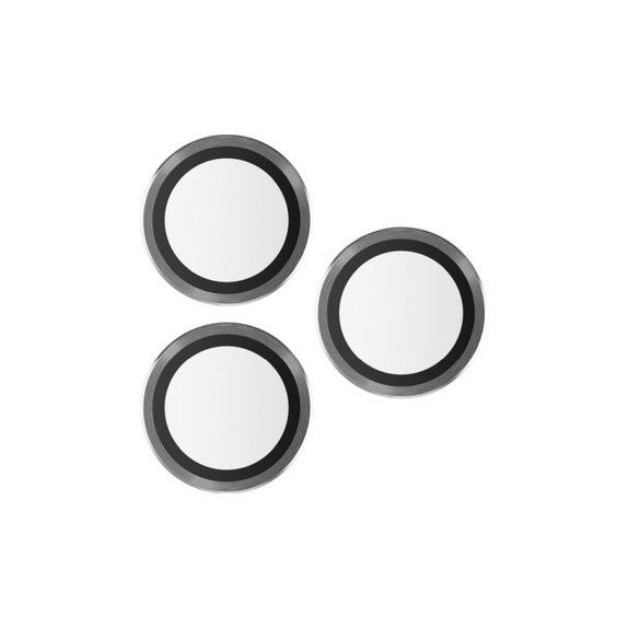 PanzerGlass - Ochranný Kryt Objektívu Fotoaparátu Hoops pre iPhone 15 Pro a 15 Pro Max, transparentná