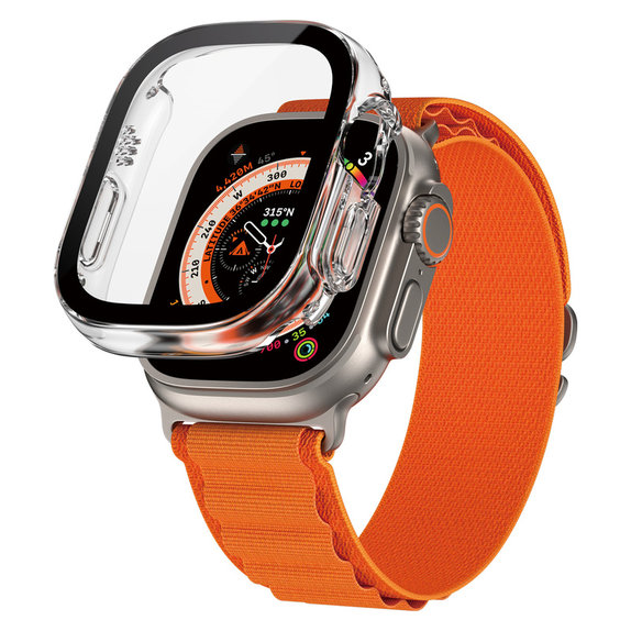 Tvrdené sklo Full Body D3O pre Apple Watch Ultra/Ultra 2, Transparentná, PanzerGlass