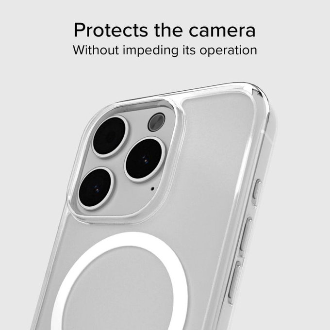 SBS - Puzdro Light Mag s MagSafe pre iPhone 15 Pro Max, transparentná