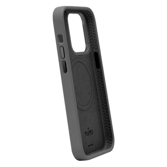 PURO - Puzdro ICON MAG PRO s MagSafe pre iPhone 15 Pro, čierna