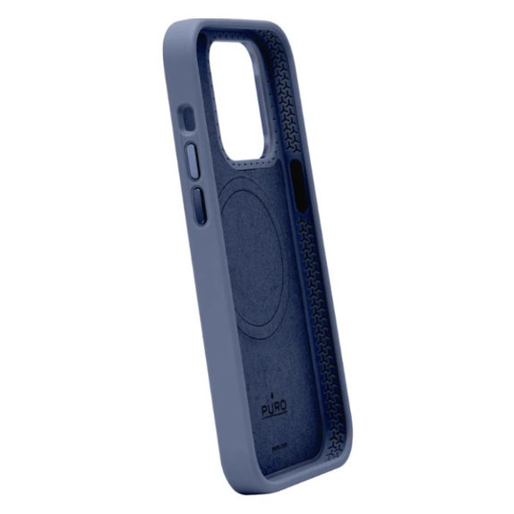 PURO - Puzdro ICON MAG PRO s MagSafe pre iPhone 15 Pro, tmavá modrá