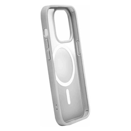 PURO - Puzdro Gradient s MagSafe pre iPhone 15 Pro, strieborná