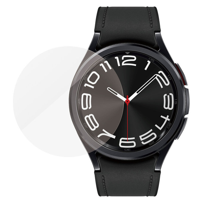 Tvrdené sklo Flat Glass AB pre Samsung Galaxy Watch6 43 mm, Číra, PanzerGlass