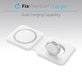 FixPremium - MagSafe Duo pre iPhone a Apple Watch, biela