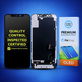 Displej Hard OLED pre iPhone 14, Dotykové sklo s rámom, FixPremium