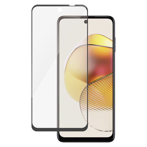 Tvrdené sklo UWF pre Motorola Moto G73 5G, Čierna, PanzerGlass