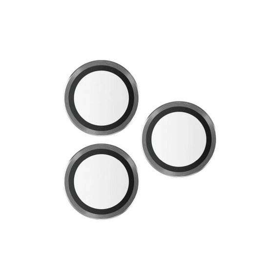 PanzerGlass - Ochranný Kryt Objektívu Fotoaparátu Hoops pre iPhone 13 Pro a 13 Pro Max, čierna