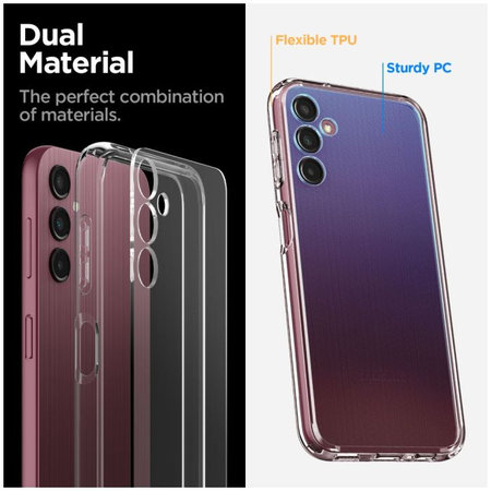 Spigen - Puzdro Liquid Air pre Samsung Galaxy A14 5G, Crystal Clear