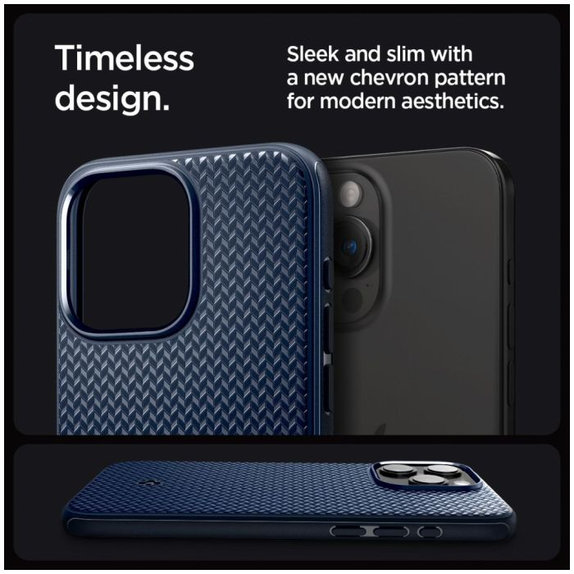 Spigen - Puzdro Mag Armor s MagSafe pre iPhone 15 Pro Max, Navy Blue