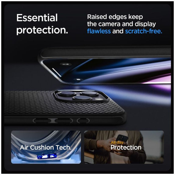 Spigen - Puzdro Mag Armor s MagSafe pre iPhone 15 Pro, Matte Black