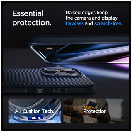 Spigen - Puzdro Mag Armor s MagSafe pre iPhone 15 Pro, Navy Blue