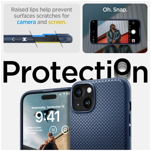 Spigen - Puzdro Mag Armor s MagSafe pre iPhone 15, Navy Blue