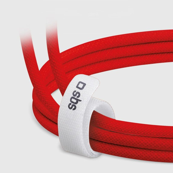 SBS - Kábel USB-C/USB-C, 60W, PD, 1.5m, červená
