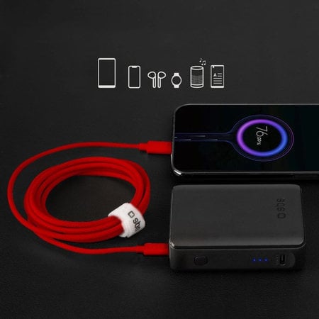 SBS - Kábel USB-C/USB-C, 60W, PD, 1.5m, červená