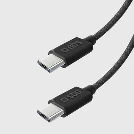 SBS - Kábel USB-C/USB-C, 60W, PD, 1.5m, čierna