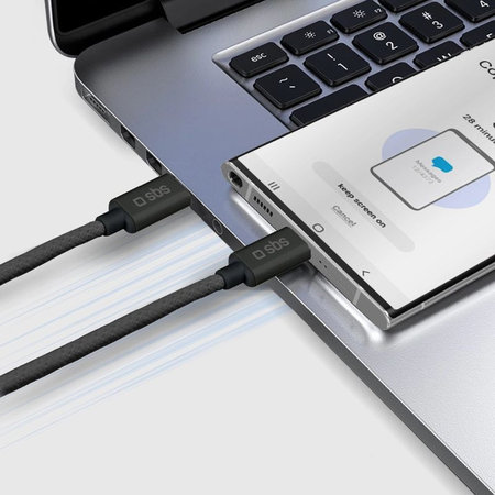 SBS - Kábel USB-C/USB-C, 60W, PD, 1.5m, čierna