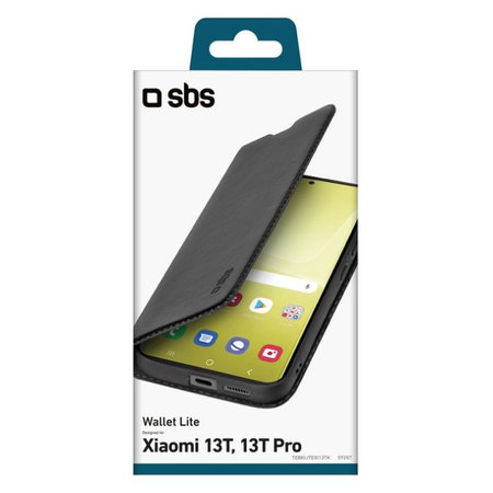 SBS - Puzdro Book Wallet Lite pre Xiaomi 13T a 13T Pro, čierna