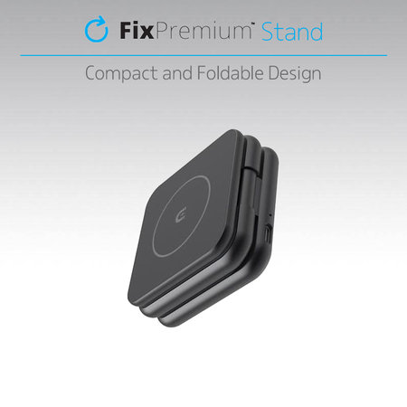 FixPremium - Skladací Stojan s MagSafe, čierna