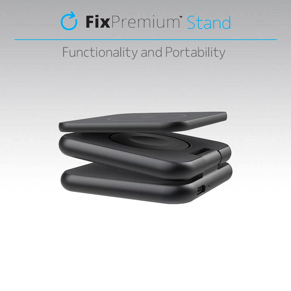 FixPremium - Skladací Stojan s MagSafe, čierna