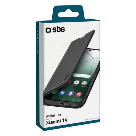 SBS - Puzdro Book Wallet Lite pre Xiaomi 14, čierna